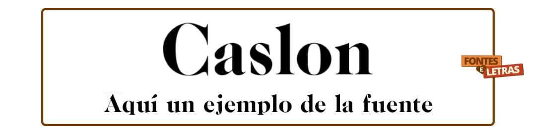 Caslon-Baixar-fontes-letras-gratis