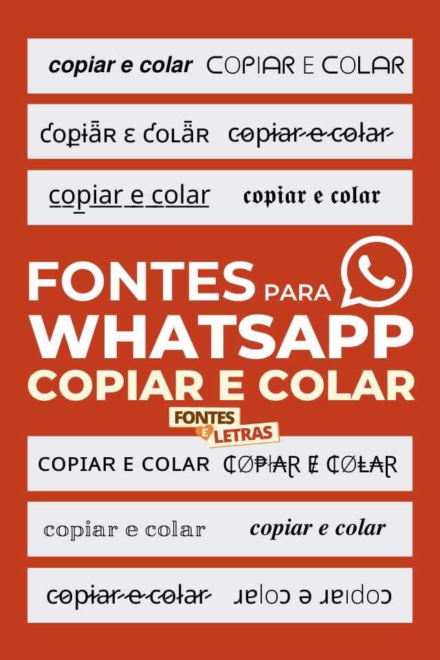 Conversor de fontes do WhatsApp e fontes bonitas para o WhatsApp | copiar e colar