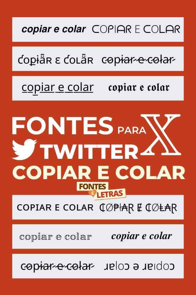 Conversor de fontes do X e Twitter. Fontes bonitas para copiar e colar