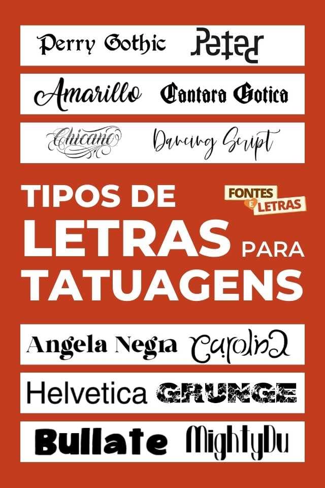 Tipos de tatuagem escrita!