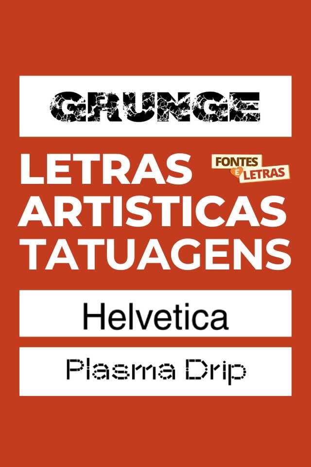 letras tatuagens artisticas